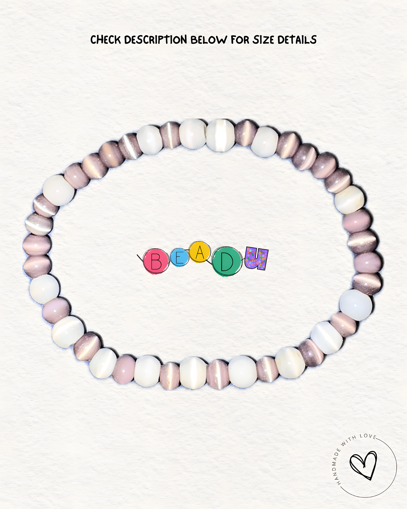 Lavender Pocket Glass Bracelet