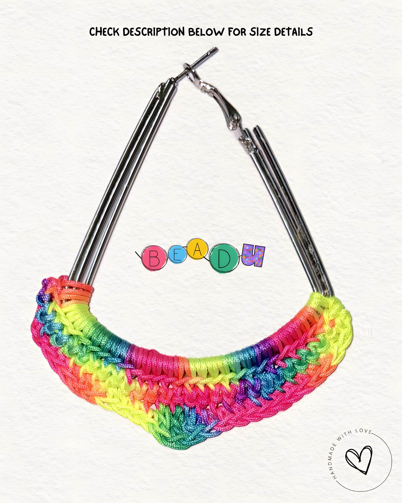 Poppin' Knots Nylon Crochet Earring