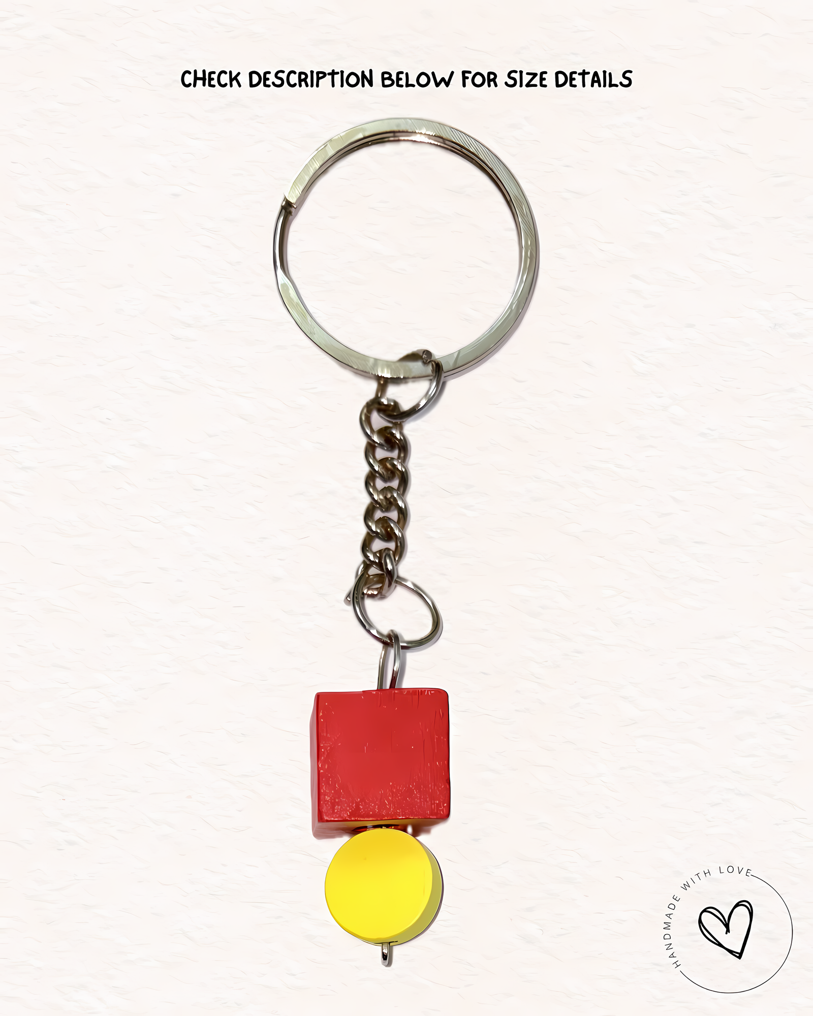 Poppin' Red Cube Keychain