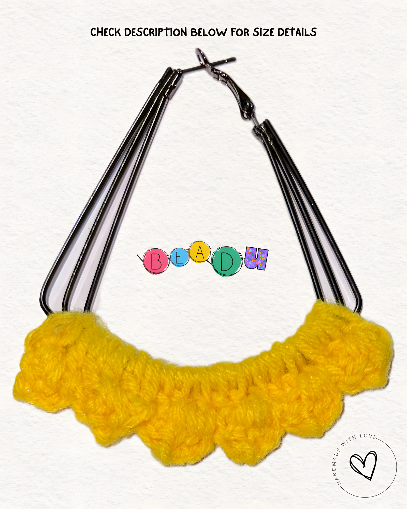Sunflower Crochet Earring